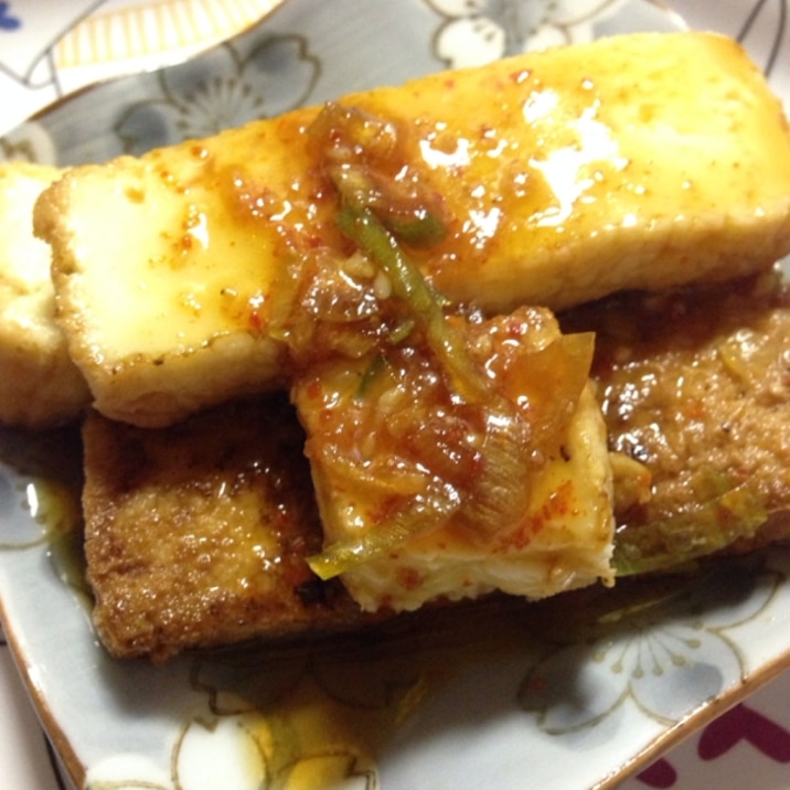 韓国サムジャンを使って❤簡単焼き豆腐